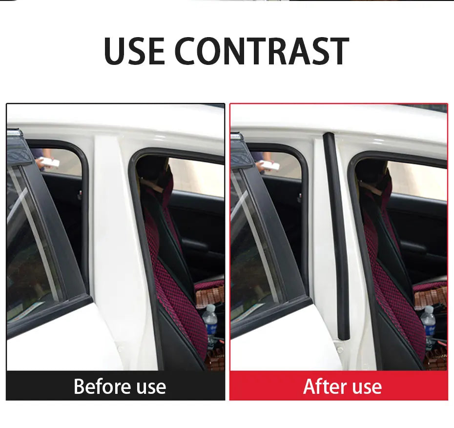 BLALION Car Door Rubber Seal Strip Filler Weatherstrip Edge Rubber Sealing For B Pillar Protection Front Car Auto Door Sealant