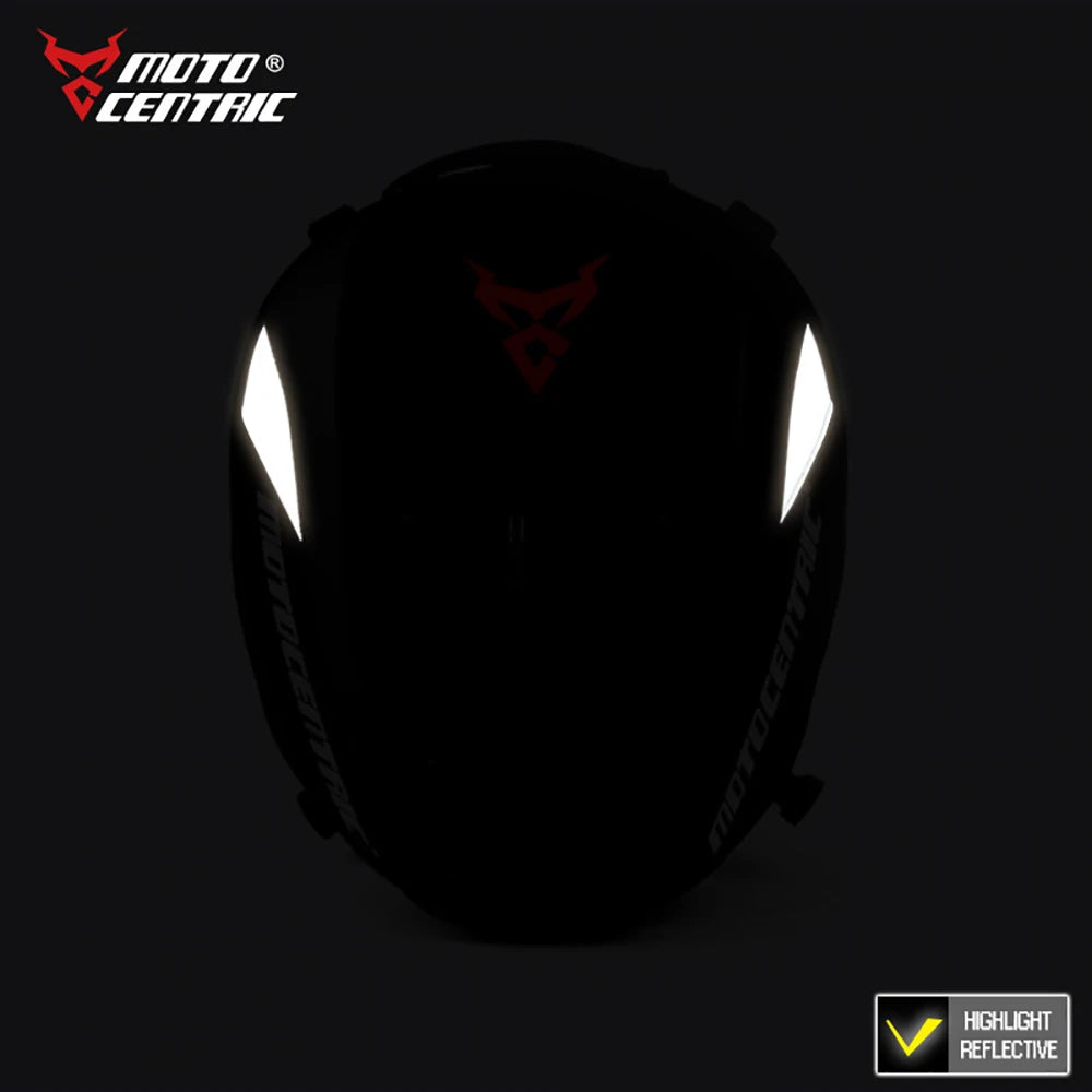 MOTOCENTRIC Waterproof Large Capacity Motorcycle Back Seat Bag motorcycle tail bag Multifunction Helmet Motocross Backpack