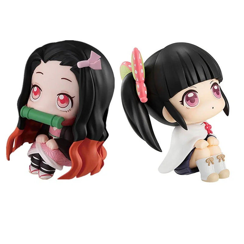Anime Demon Slayer Kimetsu No Yaiba Figure Kamado Tanjirou Action Figure Agatsuma Zenitsu Nezuko Warrior PVC Model Toy Gift