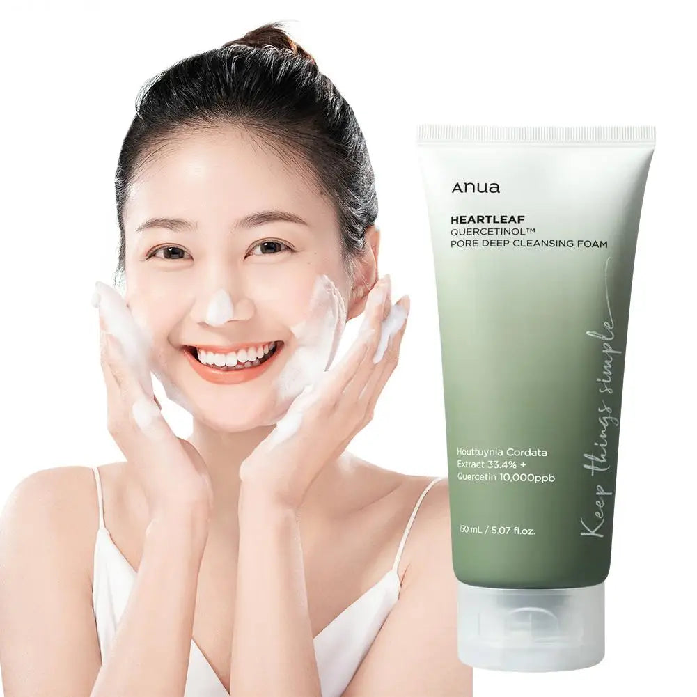 150ml Korean Deep Cleansing Cleanser Deep Cleansing Pores Moisturizing Refreshing Oil Control Cleanser Foam Skin Care Product