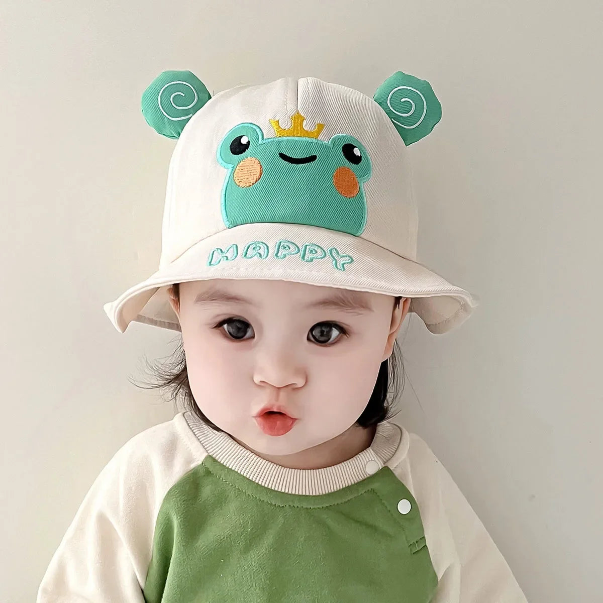 Baby Boy Sun Hat Kids Summer Fisherman's Hat Baby Girls Sun Cap Cute Bear Cartoon Frog Children Bucket Hat