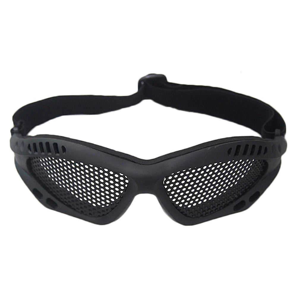 Outdoor Eye Protective Comfortable Airsoft Safety Tactical Glasses Goggles Anti Fog With Metal Mesh/PC Len For Paintball Hunting