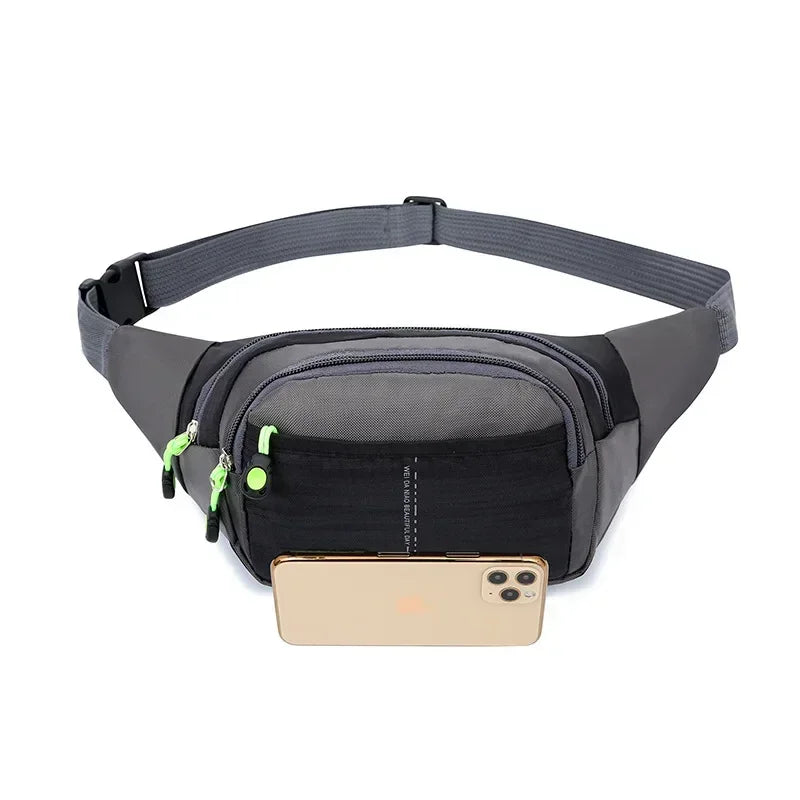 Travel Waist Bag Zipper Outdoor Sports Shoulder Bag Men's and Women's Waterproof Fashion Large-capacity Adjustable