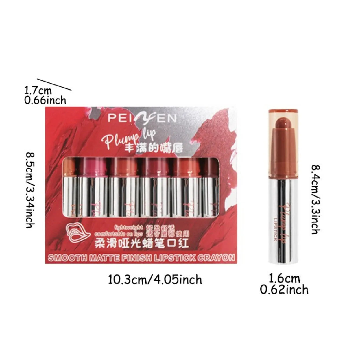 Smooth Matte Lipstick - Long-Lasting, Moisturizing, and Easy to Apply Lip Glaze with Rotating Pen Design - Perfect for Everyday