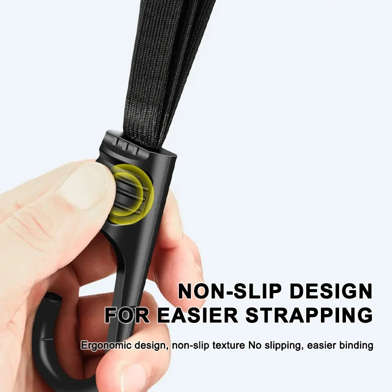 SEAMETAL Universal 60cm Motorcycle Luggage Strap Moto Helmet Gears Fixed Elastic Buckle Rope High-Strength Retractable Protect