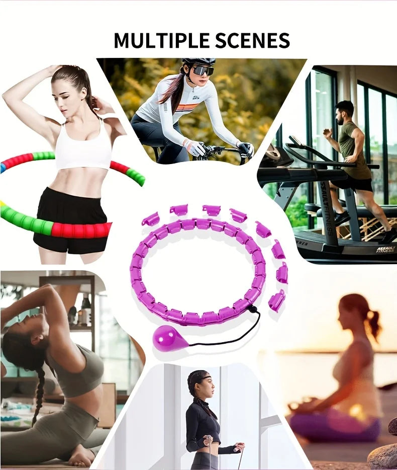 Adjustable Exercise Ring for Abdominal Workout Detachable Fitness Ring Equipment Gym Home Workout Weight Loss