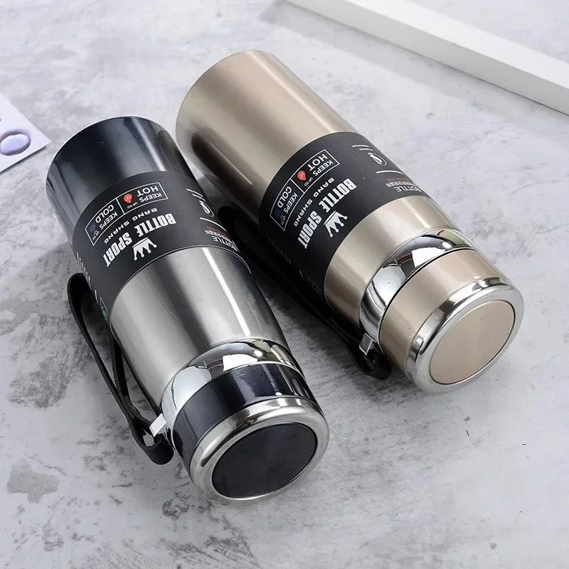 1L Thermal thermos Water Bottle Cold And Hot Coffee Thermal Thermos Vacuum Flasks Bottle Stainless Steel Thermos Bottle Gifts