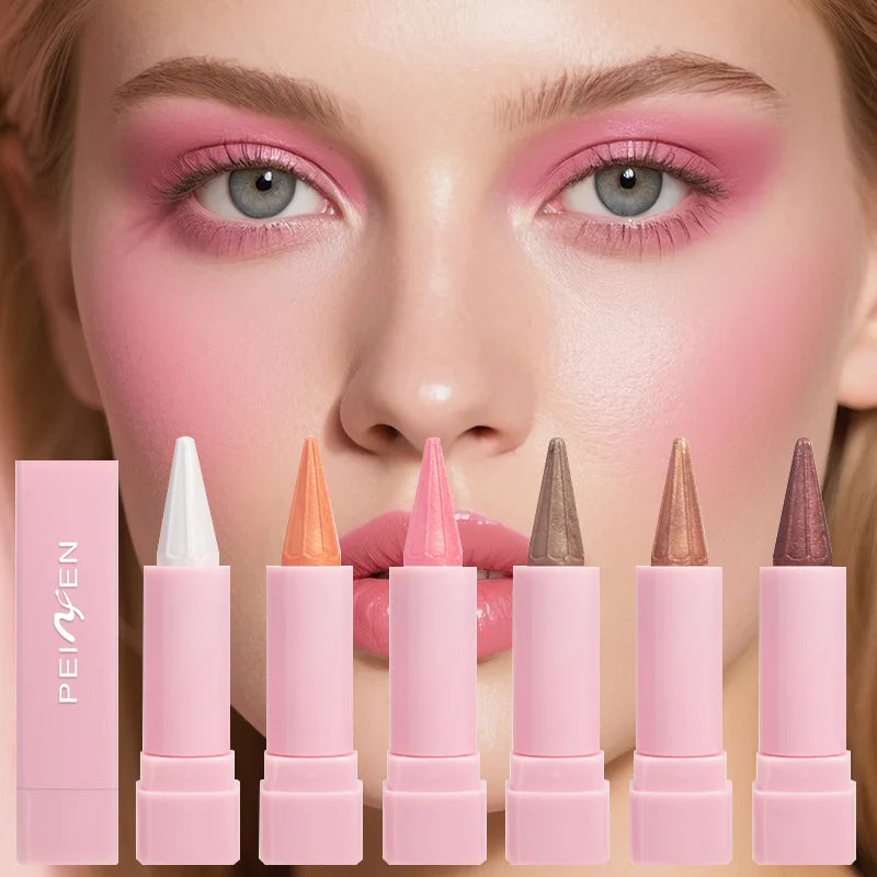 6-color color eye shadow eyeliner pencil stick set smoked eye shadow pen waterproof easy makeup eyeliner pencil cosmetics