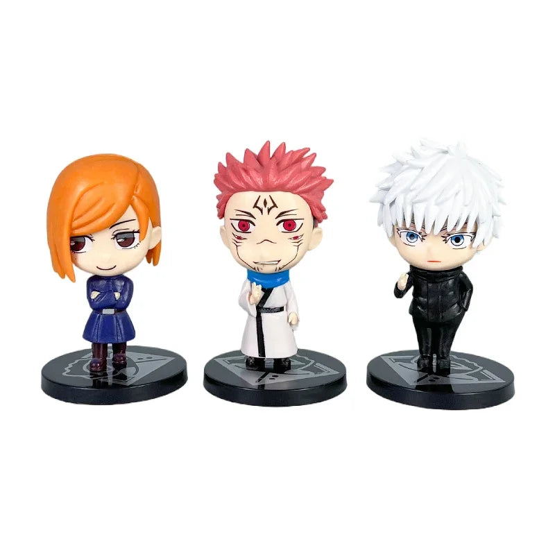 6Pcs/set Jujutsu Kaisen Anime Figure Gojo Satoru Yuji Itadori Figure Doll Toys Action Figure Yuji Itadori Fushiguro Model Toy