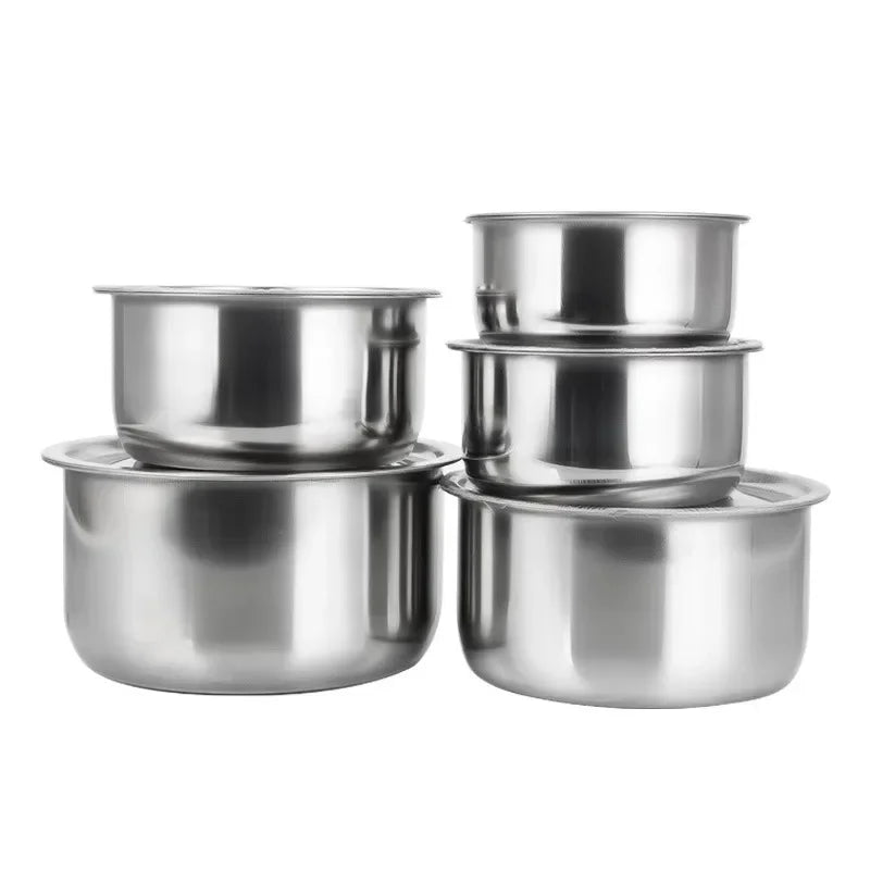 1 Set Basin Oil Basin with Cover Kitchen Commercial Oil Basin Trumpet Flavor Cup Whisking Salad Bowls Set