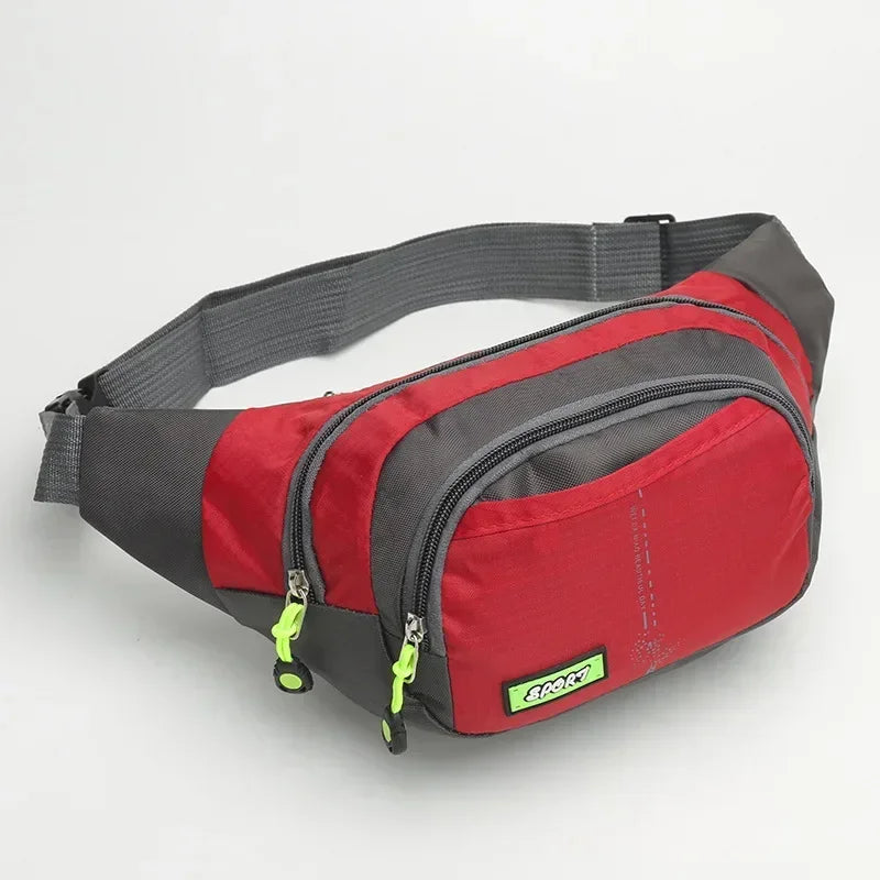Travel Waist Bag Zipper Outdoor Sports Shoulder Bag Men's and Women's Waterproof Fashion Large-capacity Adjustable