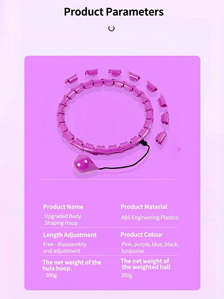 Adjustable Exercise Ring for Abdominal Workout Detachable Fitness Ring Equipment Gym Home Workout Weight Loss
