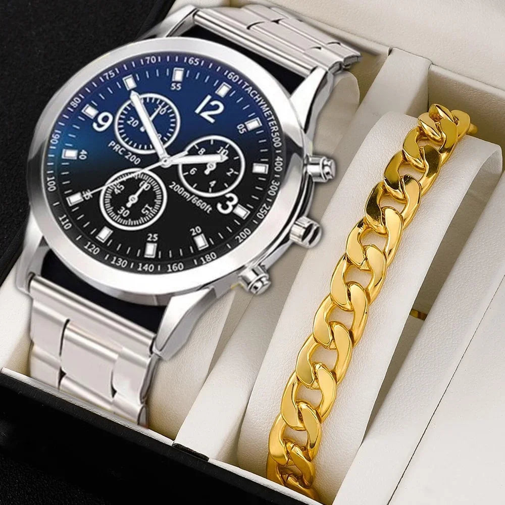 Kegllect Men Business Quartz Dial Stainless Steel Watch As A Gift