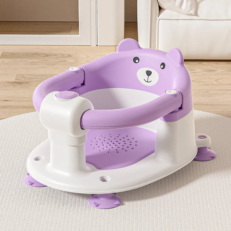 Baby bath seat baby bath handy gadget lying support newborn baby bath basin seat non-slip bath stool bath stool