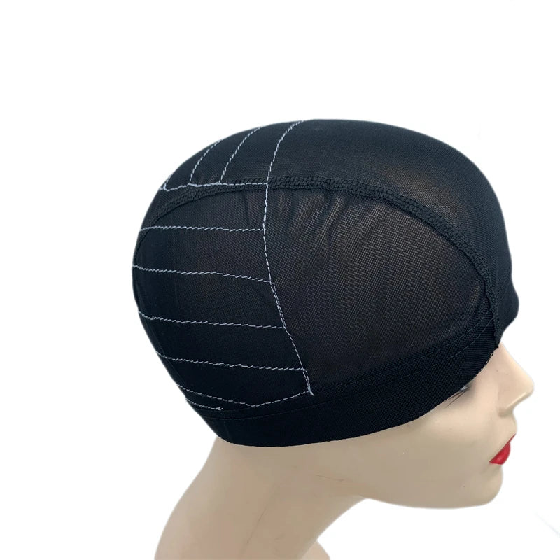 1PC Guideline Map Dome Cap Hair Styling Tools White Line Mesh Wig U Part Cap for Wig Making Closure 4X4/5X5/13X4/13X6 Options