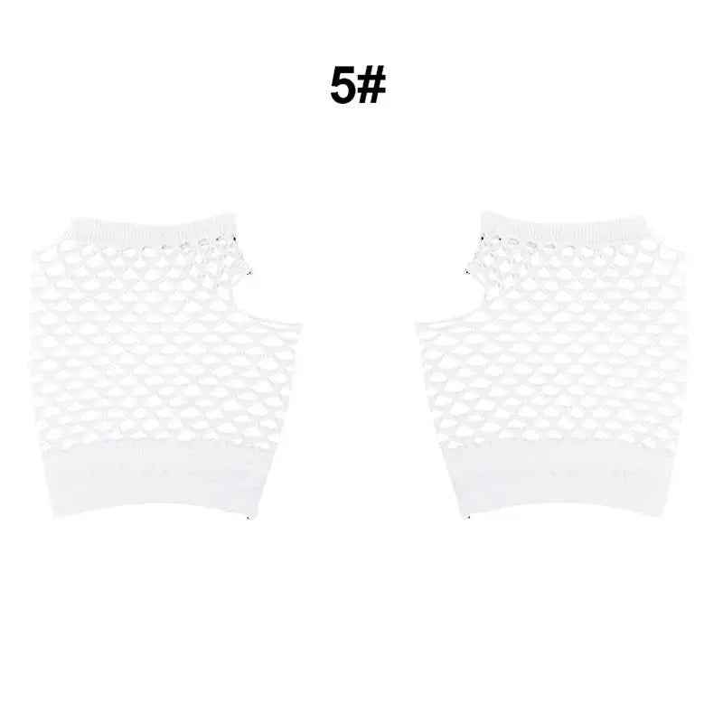 1 Pair Short Fishnet Fingerless Gloves Gloves Party Gloves Fishnet Gloves
