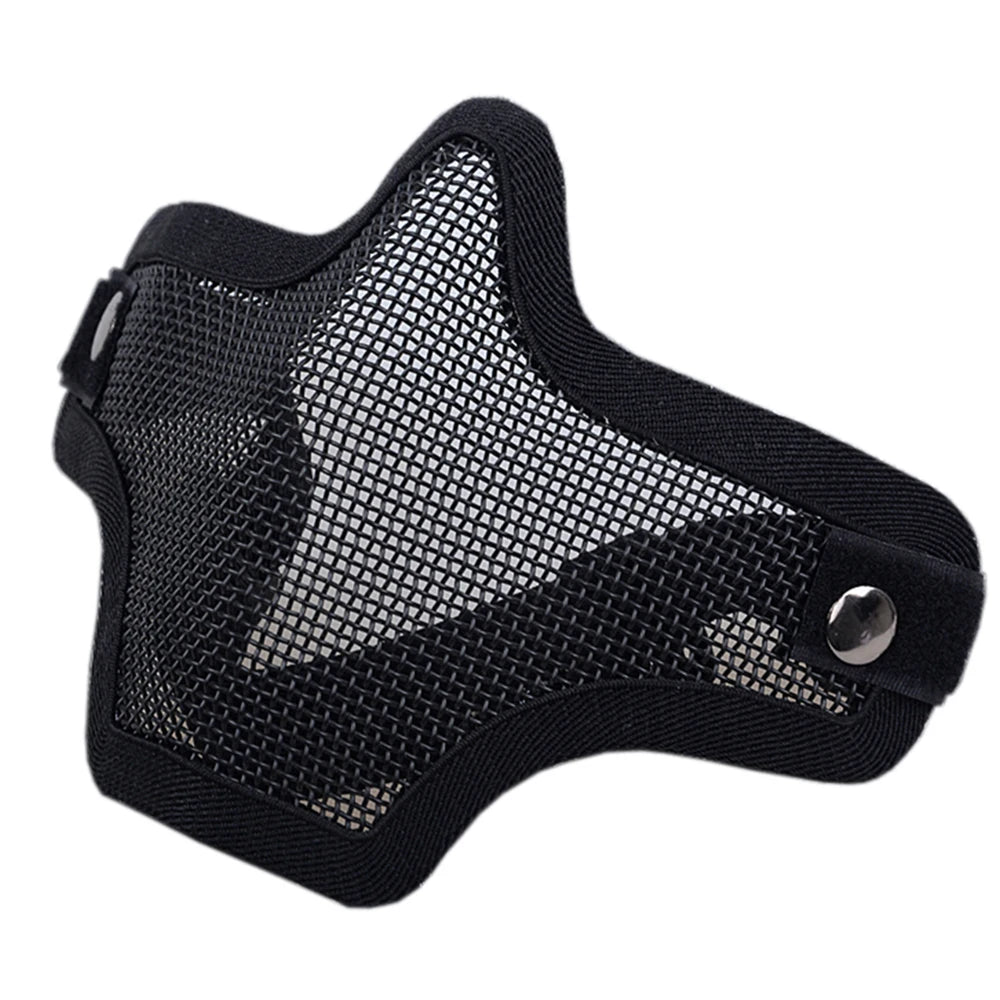 Tactical Airsoft Mask Outdoor Hunting Metal Wire Mesh Protective Mask BB Gun Shooting Paintball Accessories
