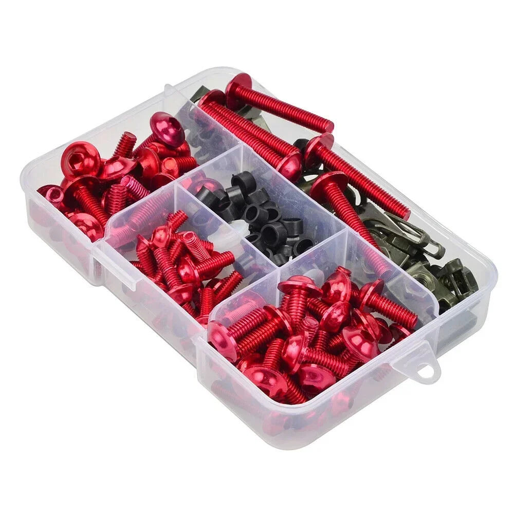 177pcs Motorcycle Windshield Screw Fairing Bolt Kit Car Body Decoration