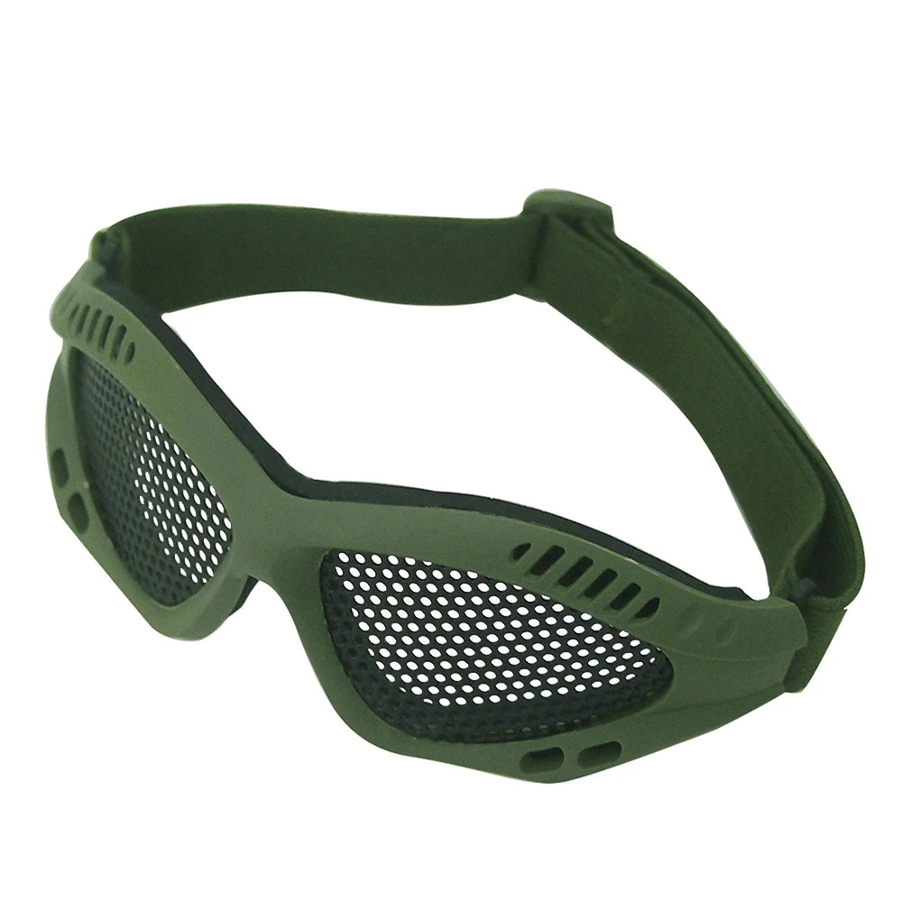 Outdoor Eye Protective Comfortable Airsoft Safety Tactical Glasses Goggles Anti Fog With Metal Mesh/PC Len For Paintball Hunting