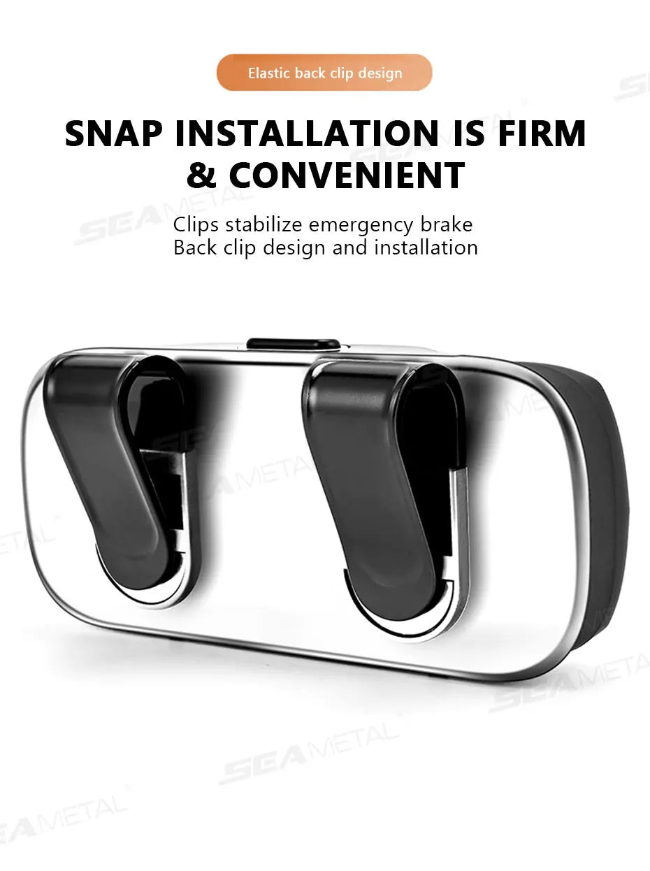 BLALION Car Glasses Box Portable Press Switch Sunglasses Holder Stable Shock-proof Driving Glasses Holder Eyeglass Storage Case