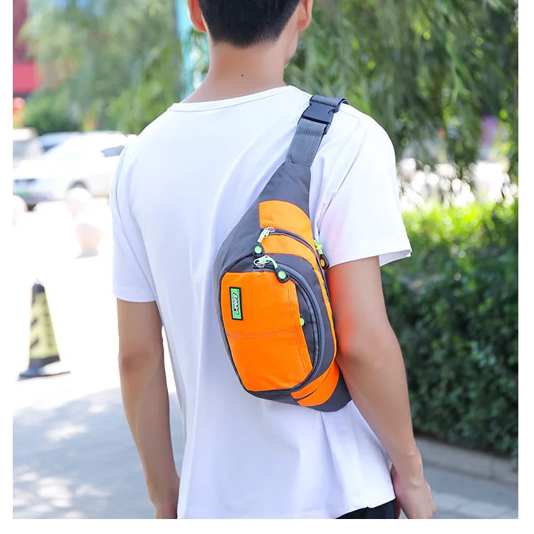Travel Waist Bag Zipper Outdoor Sports Shoulder Bag Men's and Women's Waterproof Fashion Large-capacity Adjustable