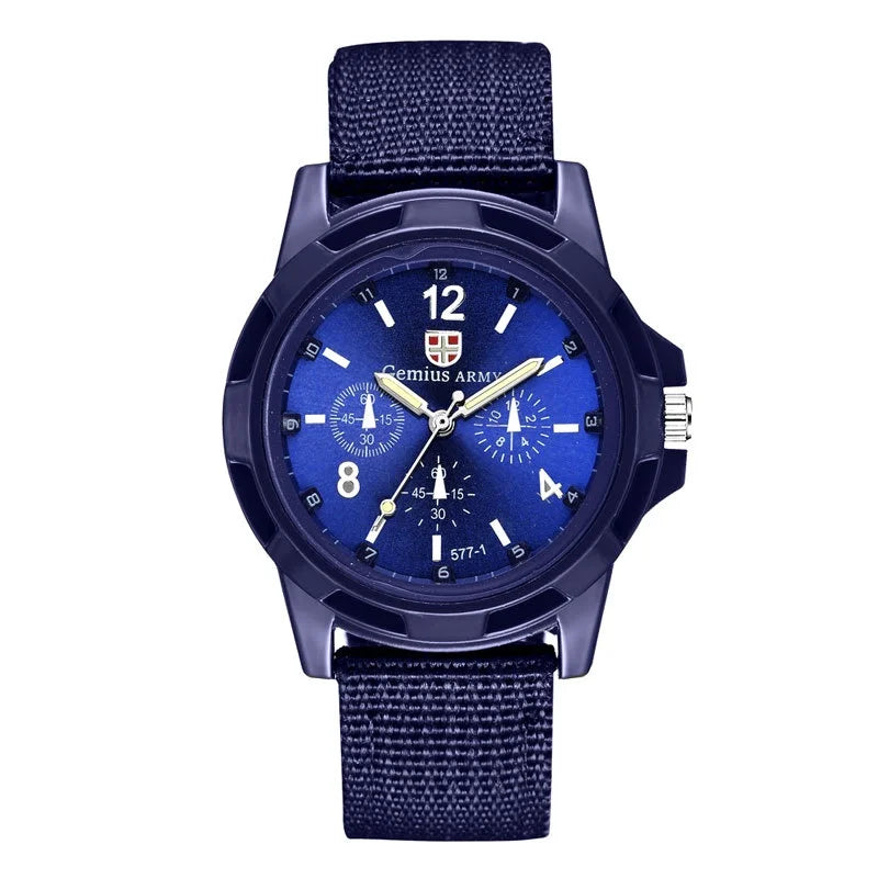 Kegllect Men Fashion Nylon Woven Band Watch Swiss Watches