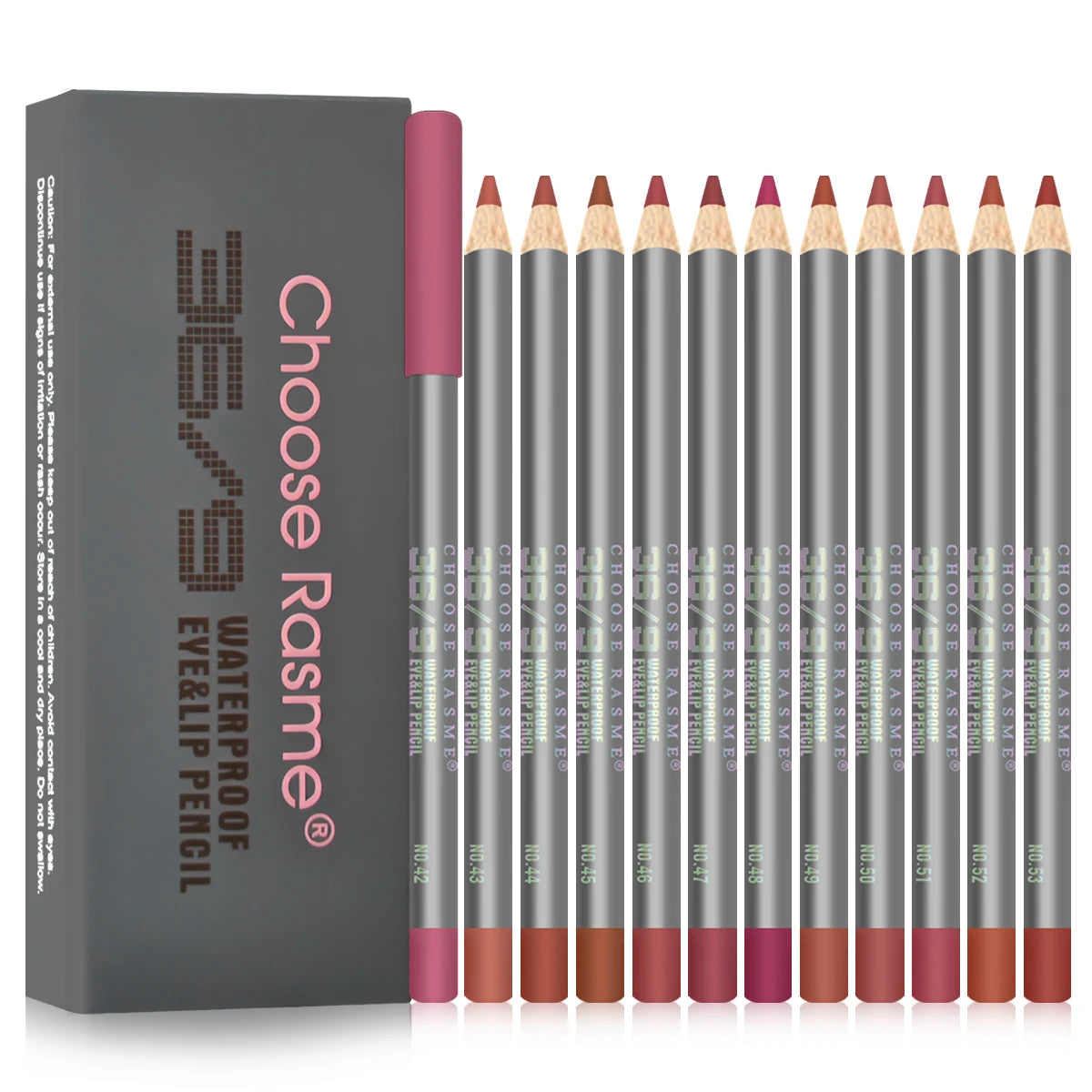 Fog matte lipliner 12 piece suit waterproof and sweat proof cup lip gloss lipstick pen gift