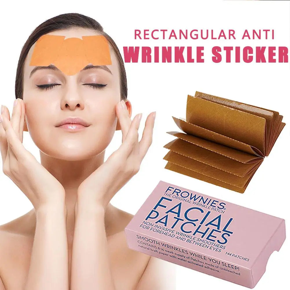 144Patches Face Lift Tape Lifting Firming Face Sticker Anti-Wrinkle Lift Up Tape Frownies Facial Patches For Women Forehead