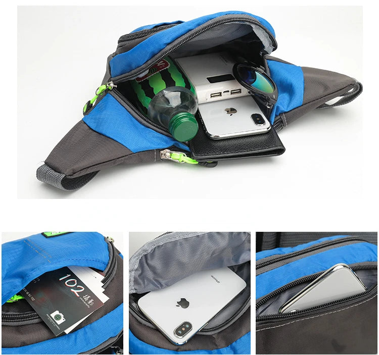 Travel Waist Bag Zipper Outdoor Sports Shoulder Bag Men's and Women's Waterproof Fashion Large-capacity Adjustable