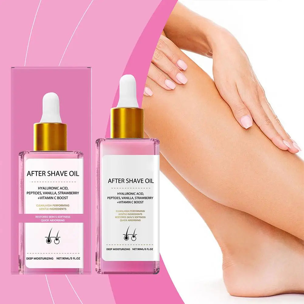 90ml Strawberry Hair Removal Aftercare Oil Gently Soothes The Skin Moisturizing 60g Hair Removal Cream Skin Care
