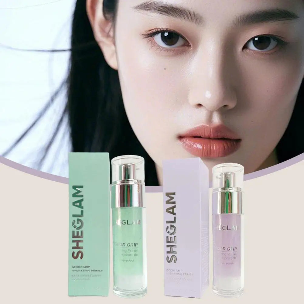 SHEGLAM Makeup Set-Hydrating Primer Glue Pre-Makeup Gel, Matte Oil Control Setting Spary, Liquid Blush, Contouring, Makeup