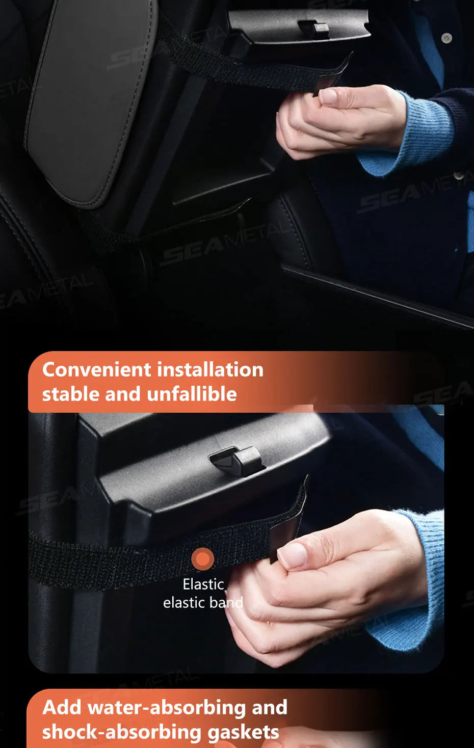 BLALION Car Armrest Box Thicken Height Pad Arm Rest Cushion with Tissue Box Cup Holder Memory Cotton Elbow Support Height Pad