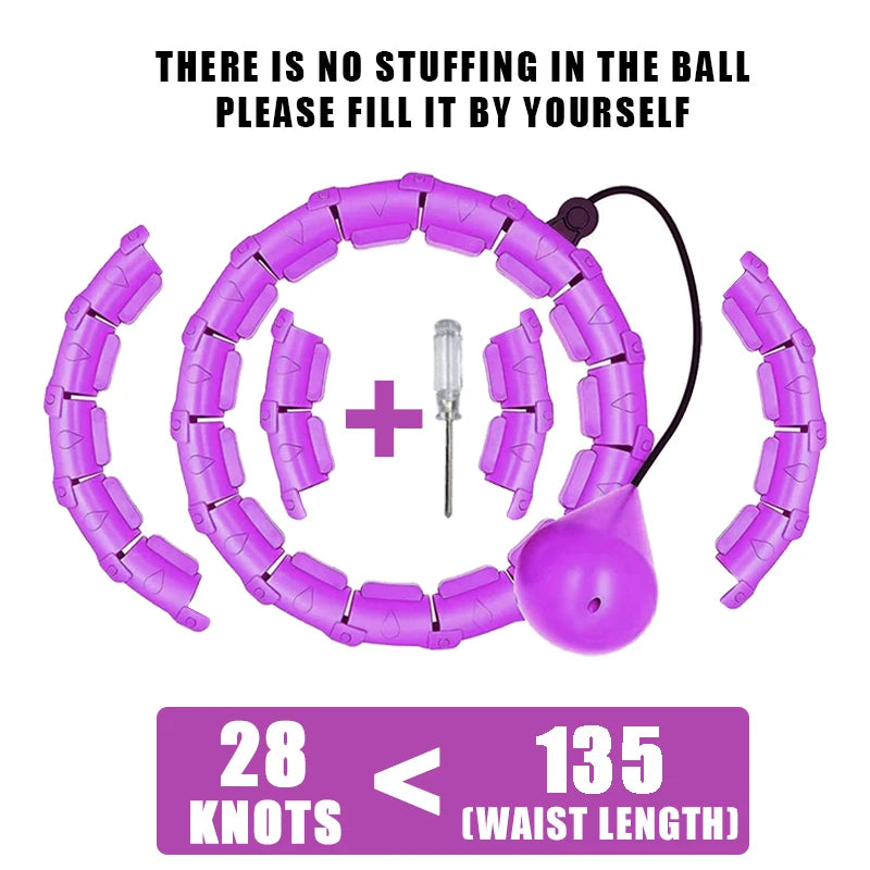 Adjustable Exercise Ring for Abdominal Workout Detachable Fitness Ring Equipment Gym Home Workout Weight Loss