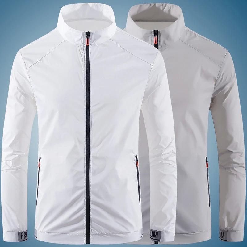 Sunscreen Coats Men's Breathable Sports Waterproof Jacket Summer UV Protection Outdoor Fishing Skin Clothing