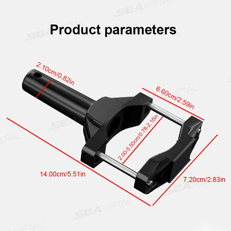 BLALION Universal Mount Bracket For Motorcycle Bumper Modified Headlight Stand Spotlight Extension Pole Frame Extension Bracket