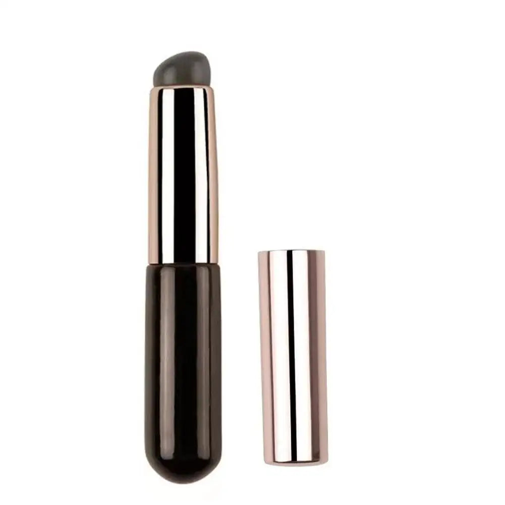 Upgrade Silicone Lip Brush Portable Round Head Lip Brush Professional Mini Concealer Smudge Brush With Cover Makeup Brush
