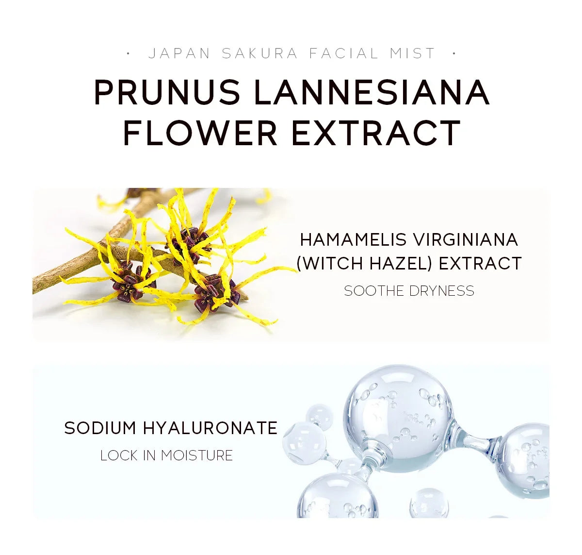 LAIKOU Sakura Facial Mist Toner Hydrating Moisturize Gentle Repair Brightening Skin Improve Glow Serum Toner Spray 100ml