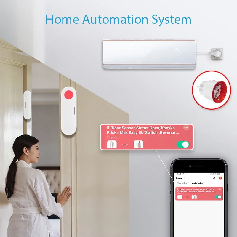 Tuya WiFi Smart Plug Socket EU 16A with Power Monitoring Timing Voice Control Works with Alexa Google Home Smart Life