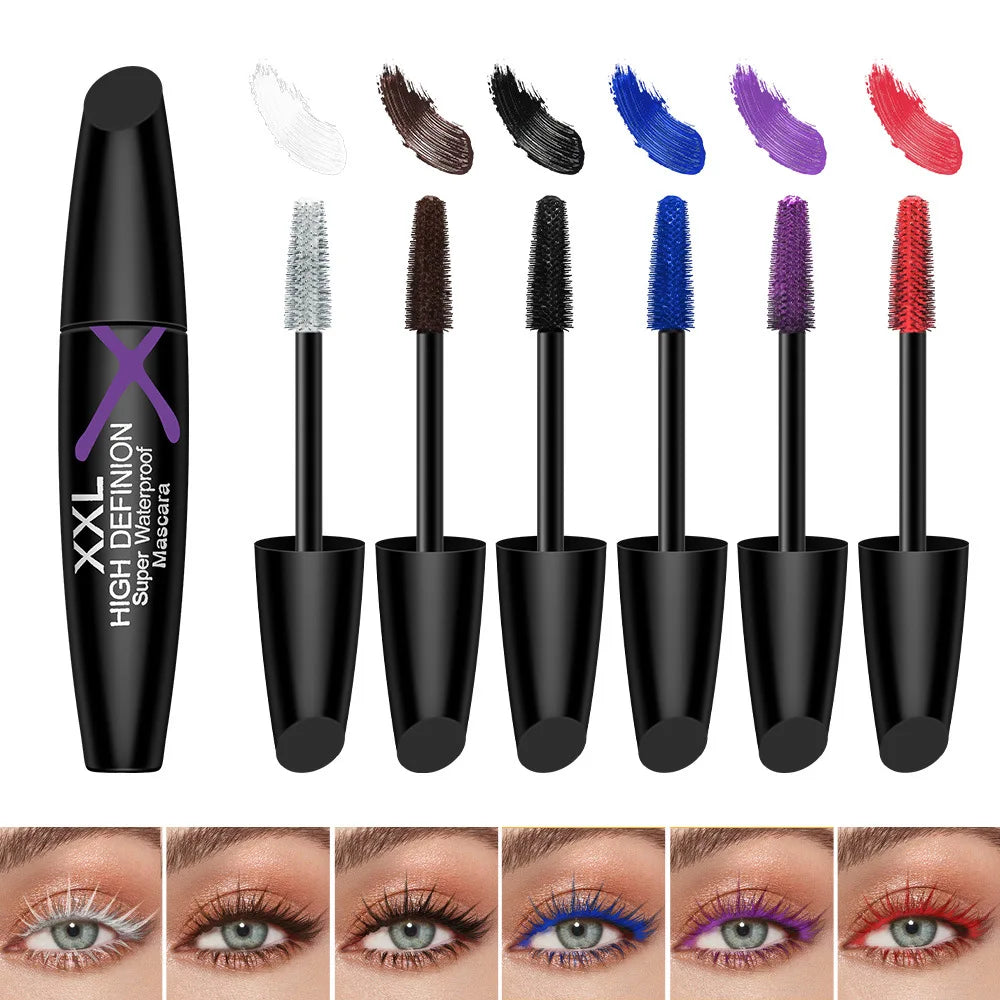 XXL plump 4D eye black waterproof, sweat proof, long-lasting, thick and slender mascara styling cream