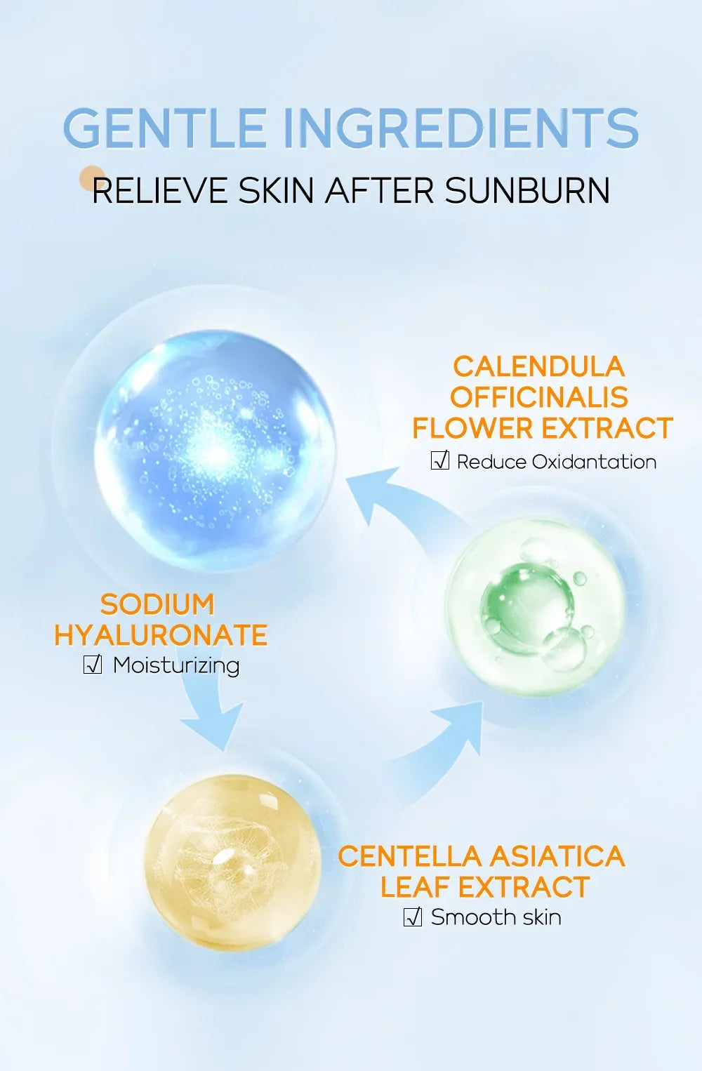 LAIKOU Facial Body Sunscreen Whitening Sun Cream Sunblock Skin Protective Cream Anti-Aging Oil-control Moisturizing SPF50 PA+++