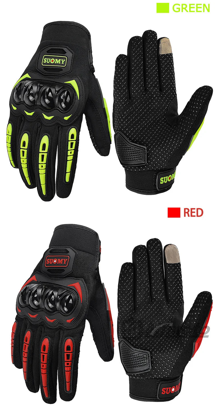 Suomy Motorcycle Gloves Men Women Summer Motorbike Racing Gloves Touch Screen Breathable Motocross Moto Biker Cycling Gloves