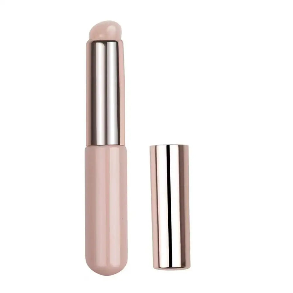 Upgrade Silicone Lip Brush Portable Round Head Lip Brush Professional Mini Concealer Smudge Brush With Cover Makeup Brush