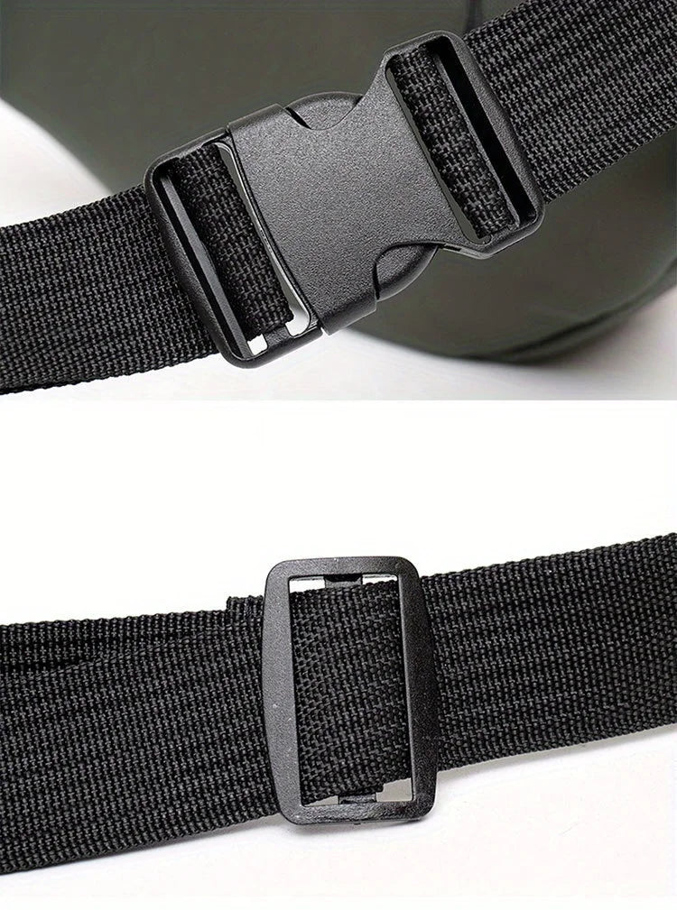 Men's Outdoor Sports Waist Bag, Mountaineering & Running Chest Bag, Waterproof Multifunctional Crossbody Bag