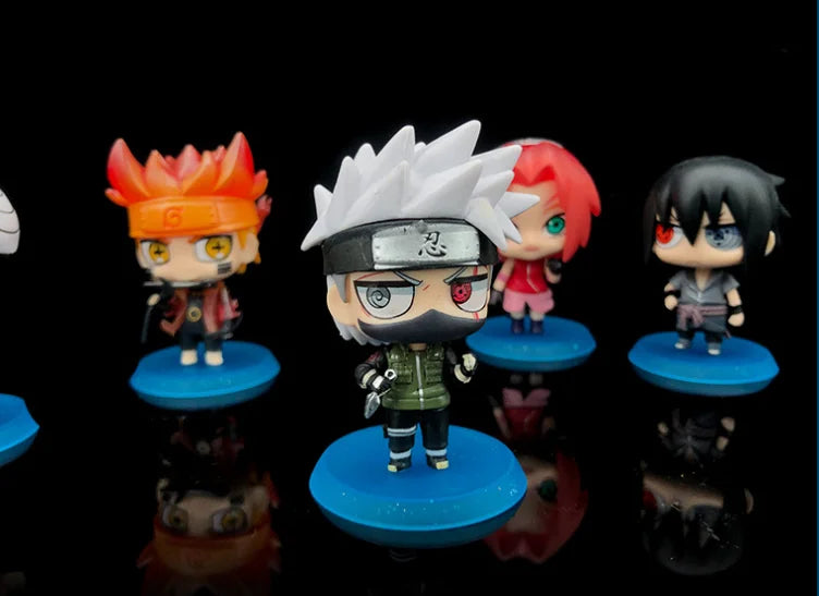 Hot Anime Naruto Action Figure Naruto Sasuke Kakashi Itachi Model Toys Desktop Ornament Decoration Gift Boy Girl Figure Toy