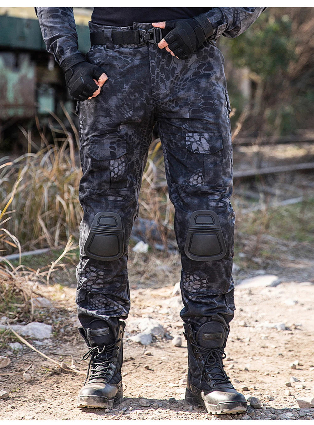 Tactical Camouflage Pants Outdoor Hunting Training Suit Combat Pants Ripstop Cargo Pants Men's Working Clothing Hiking Trousers