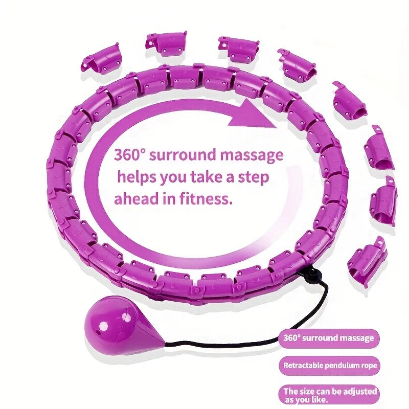 Adjustable Exercise Ring for Abdominal Workout Detachable Fitness Ring Equipment Gym Home Workout Weight Loss