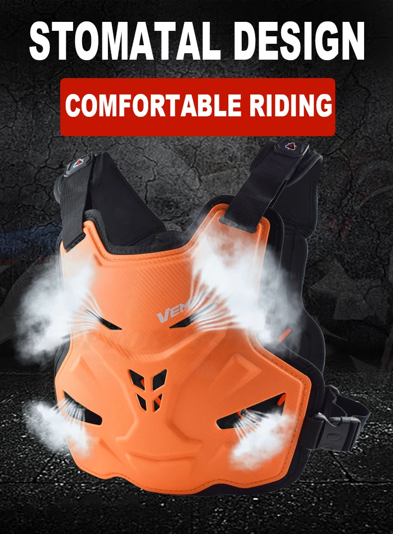 Vemar Off-road Motorcycle Body Armor Clothing Riding Racing Anti-Fall Motocross Chest Protector Hemp Rope Pattern Armor Men