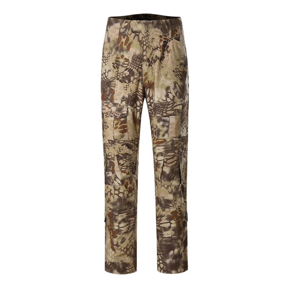 Tactical Camouflage Pants Outdoor Hunting Training Suit Combat Pants Ripstop Cargo Pants Men's Working Clothing Hiking Trousers