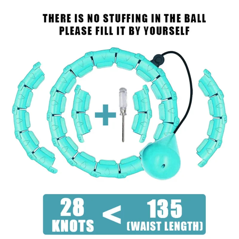 Adjustable Exercise Ring for Abdominal Workout Detachable Fitness Ring Equipment Gym Home Workout Weight Loss