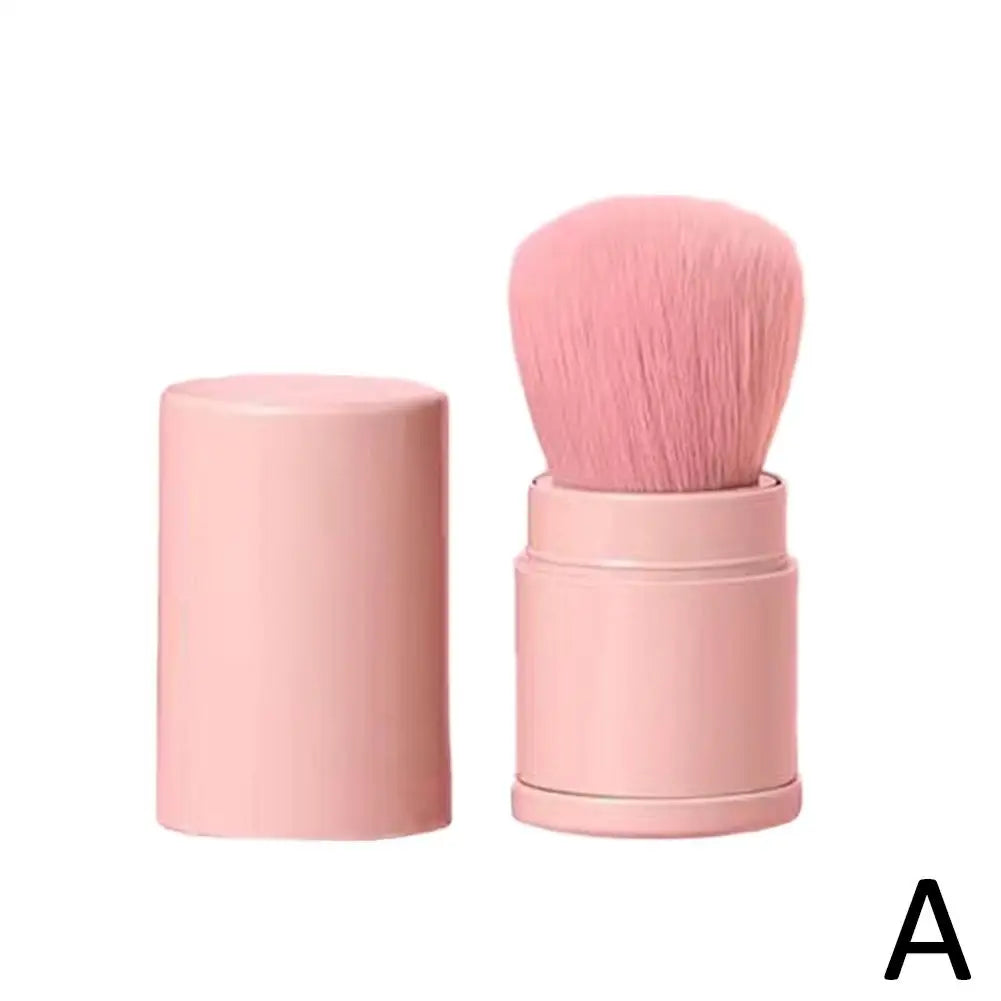 Portable Mini Retractable Blush Brush Soft Loose Powder Foundation Makeup Brush Multi Functional Beauty Makeup Tool